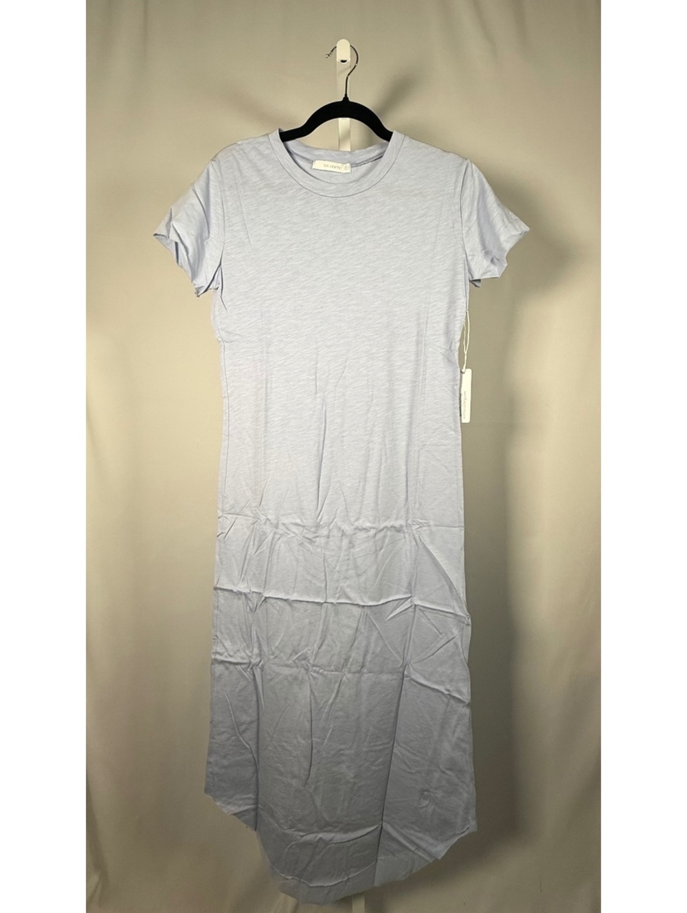 NWT Six Fifty Baby Blue Crew Neck Short Sleeve Maxi Dress Size Small - Picture 4 of 7